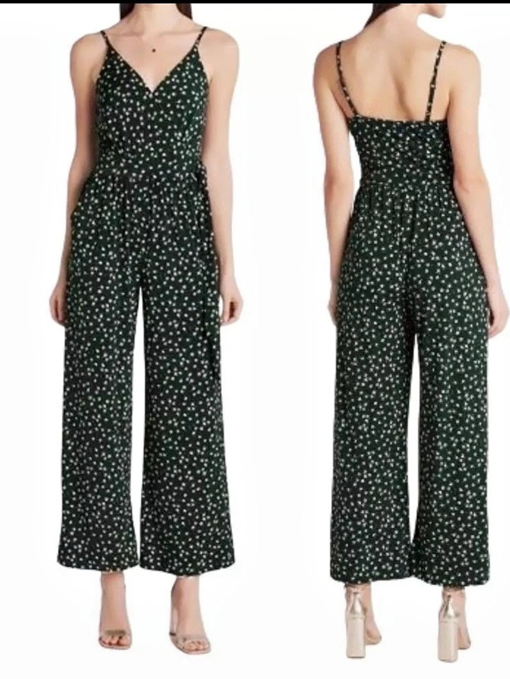 Kaileig Jumpsuit Floral Jumpsuit green & white
